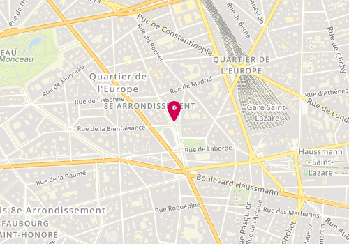 Plan de DERIU Andréa, 16 Rue de la Bienfaisance, 75008 Paris