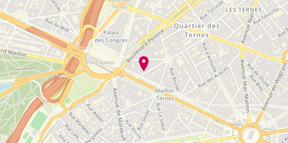 Plan de LALOUM-GHENASSIA Sandra, 50 Rue Saint Ferdinand, 75017 Paris