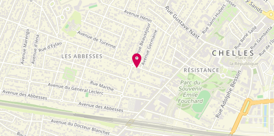 Plan de MARREC Léa, 23 Avenue Albert Caillou, 77500 Chelles