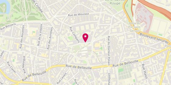 Plan de PHILIPPE Clémence, 7 Rue Louise Thuliez, 75019 Paris
