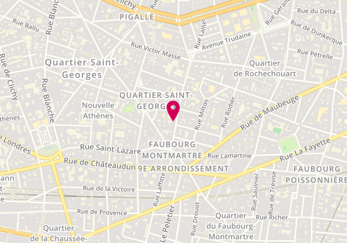 Plan de BAYOU Rayane, 17 Rue des Martyrs, 75009 Paris