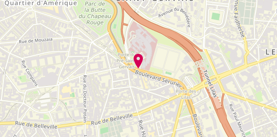 Plan de DEFONTAINE Laurine, 48 Boulevard Serurier, 75019 Paris
