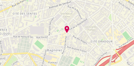 Plan de FONTAINE Laurent, 98 Rue Louise Michel, 93170 Bagnolet