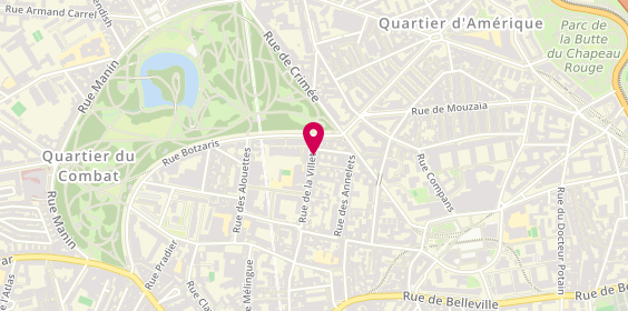 Plan de BONNARD Armand, 90 Rue de la Villette, 75019 Paris