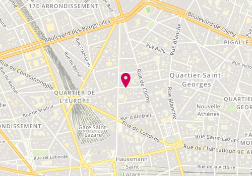Plan de MARINUTTI Chloé, 13 Rue de Liege, 75009 Paris