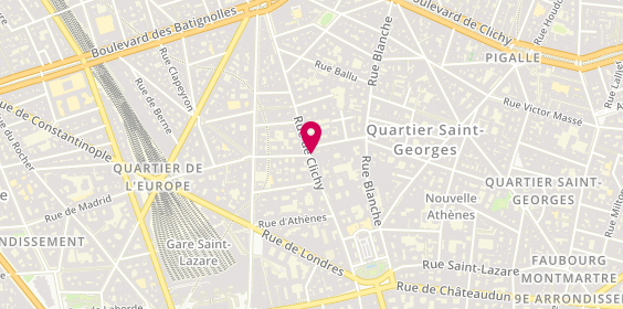 Plan de BILLARD Georges, 44 Rue de Clichy, 75009 Paris