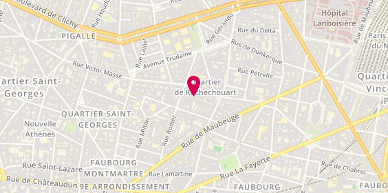 Plan de MARQUAIRE Fabienne, 9 Cité Condorcet, 75009 Paris