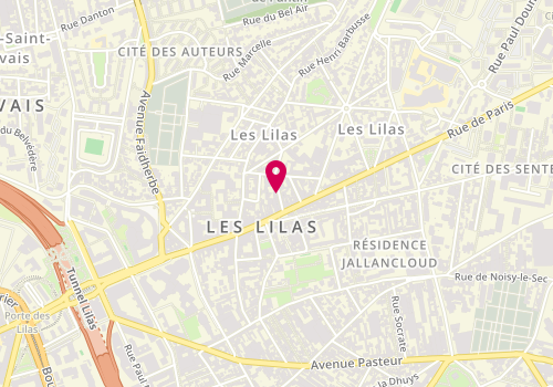 Plan de MARTIN Anita, 9 Rue de la Republique, 93260 Les Lilas