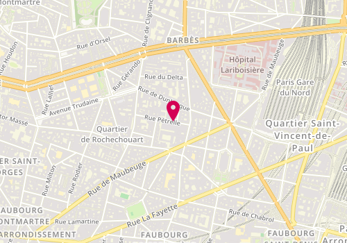 Plan de LECHEVALLIER Hugo, 6 Rue Petrelle, 75009 Paris
