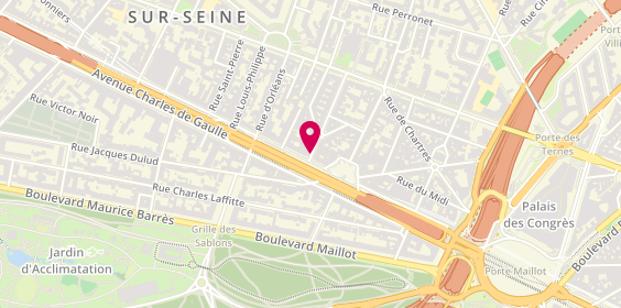 Plan de FLORENTIN Anne Sophie, 1 Rue Berteaux Dumas, 92200 Neuilly-sur-Seine
