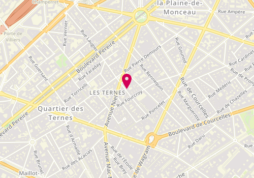 Plan de VERGNAUD Nadine, 22 Bis Rue Laugier, 75017 Paris
