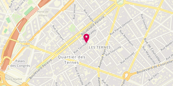 Plan de JEUNIER Grégoire, 22 Rue Torricelli, 75017 Paris