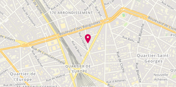 Plan de Centre de Consultation de Turin, 22 Rue de Turin, 75008 Paris