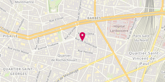 Plan de METEL Marie, 56 Rue de Dunkerque, 75009 Paris