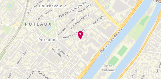 Plan de CERVETTI Adrien, 14 Rue des Pavillons, 92800 Puteaux