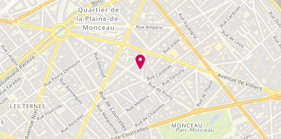 Plan de DE LA JONQUIERE Béatrice, 3 Rue Meissonnier, 75017 Paris