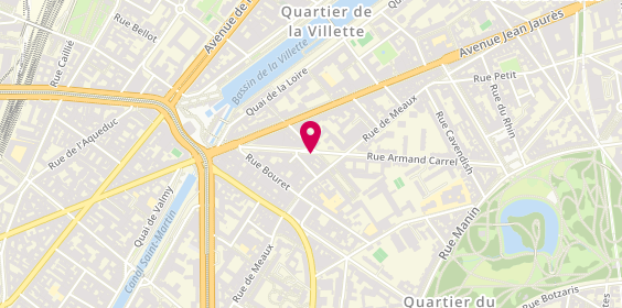 Plan de MOULAYE Ismael, 61 Rue Armand Carrel, 75019 Paris