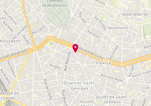 Plan de IZQUIERDO MONCAYOLA Marta, 46 Rue Pierre Fontaine, 75009 Paris