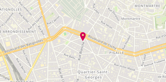 Plan de YABI Lucile, 81 Rue Blanche, 75009 Paris