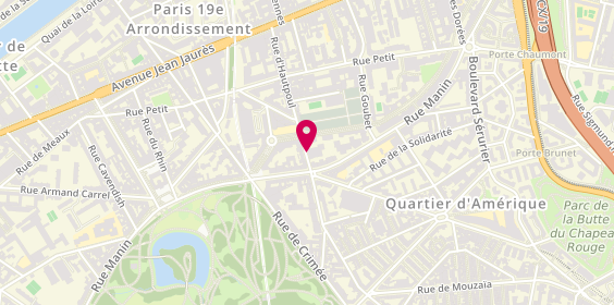 Plan de LETERME Emma, 40 Rue d'Hautpoul, 75019 Paris