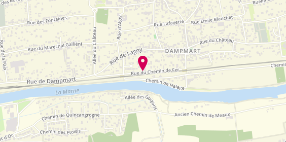 Plan de ADAM Céline, 38 Rue du Chemin de Fer, 77400 Dampmart