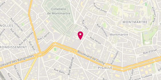 Plan de CRUZ Rodriguez Marta, 1 Bis Rue Cauchois, 75018 Paris