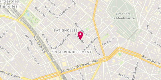 Plan de CASSOU Pascale, 2 Rue Bizerte, 75017 Paris