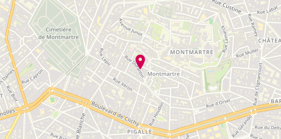 Plan de RAFFIN Sandra, 12 Rue Durantin, 75018 Paris