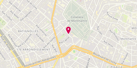 Plan de GERNIGON Gaëlle, 4 Rue Cavallotti, 75018 Paris