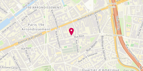 Plan de CHAISE Sandrine, 3 Rue Georges Thill, 75019 Paris