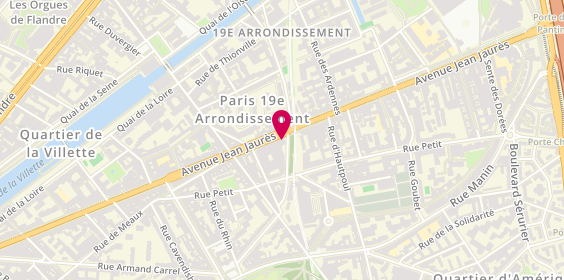 Plan de DWERNICKI Zoé, 130 Avenue Jean Jaurès, 75019 Paris