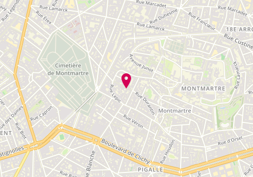 Plan de BRUYEZ Bénédicte, 41 Rue Durantin, 75018 Paris