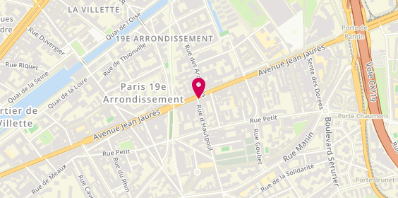 Plan de FARGEON Jérémy, 142 Avenue Jean Jaures, 75019 Paris