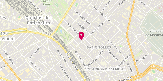 Plan de JULIEN Laetitia, 71 Rue Legendre, 75017 Paris