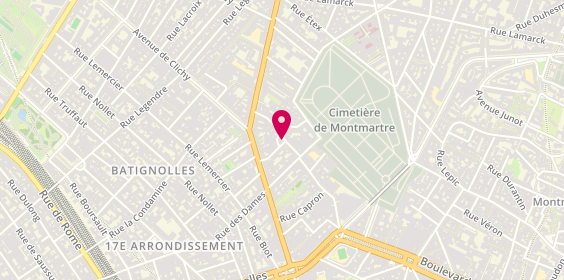 Plan de CLAOUE-FEBVRE Fabienne, 11 Rue Hégésippe Moreau, 75018 Paris