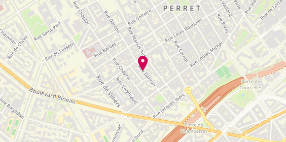 Plan de PETIOT Préscillia, 35 Rue Danton, 92300 Levallois-Perret