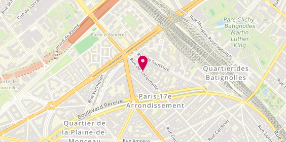 Plan de DE FARIA Solène, 136 Rue de Tocqueville, 75017 Paris