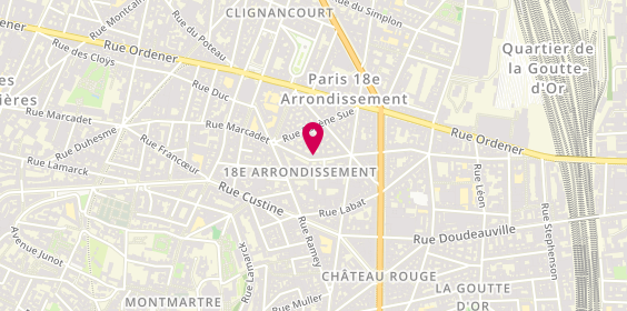 Plan de BRAULT Adeline, 78 Rue Marcadet, 75018 Paris