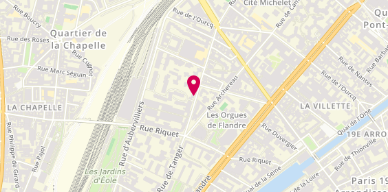 Plan de DEFRENNES Antoine, 11 Rue Curial, 75019 Paris