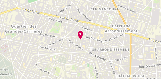 Plan de DJEMAI Elie, 9 Rue Cyrano de Bergerac, 75018 Paris