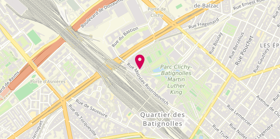 Plan de LESAGE Damien, 80 Rue Mstislav, 75017 Paris