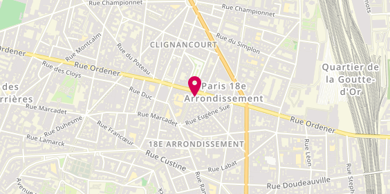 Plan de MACKOWIAK Jolanta, 43 Rue Simart, 75018 Paris