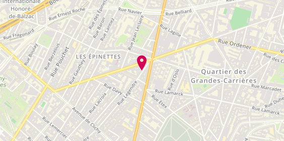 Plan de LEVY Yaël, 187 Rue Legendre, 75017 Paris