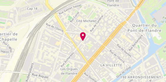 Plan de MOLTO Thierry, 64 Rue Archereau, 75019 Paris