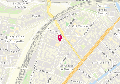 Plan de LENGAIGNE Claire, 21 Rue Curial, 75019 Paris