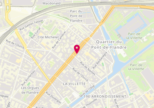 Plan de ZANON Marie Christine, 136 Avenue de Flandre, 75019 Paris