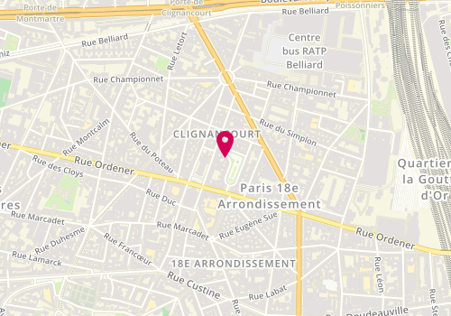 Plan de BRARD Patrice, 15 Square de Clignancourt, 75018 Paris