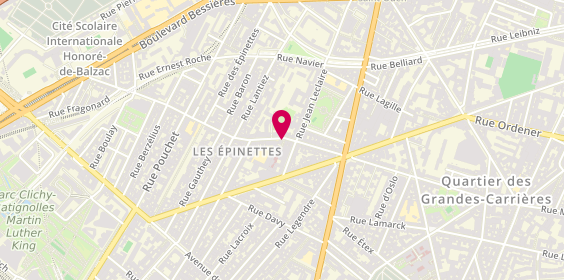 Plan de BONATI Amélie, 27 Rue de la Jonquiere, 75017 Paris