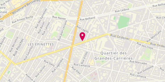 Plan de BENTAIFOUR Aoued, 234 Rue Championnet, 75018 Paris