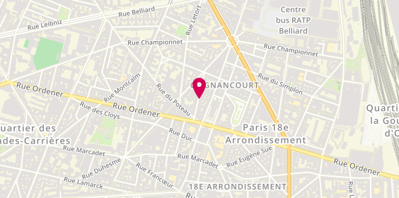 Plan de MEUNIER Charlotte, 12 Bis Rue Sainte Isaure, 75018 Paris